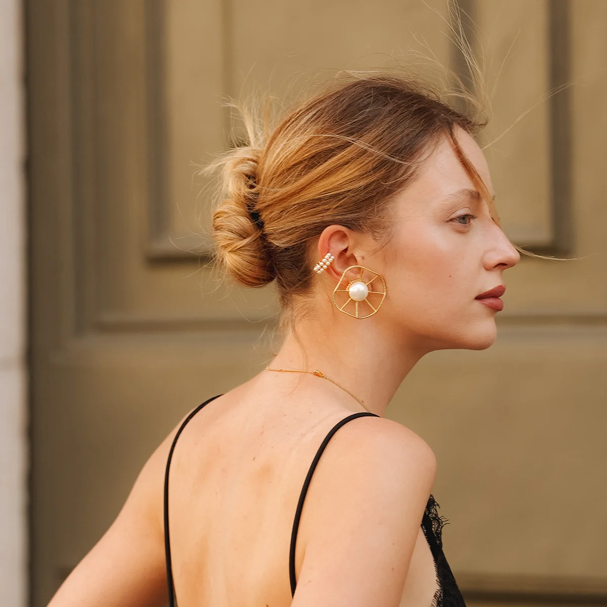 Earcuff MIAs vintage oro perla gioielli