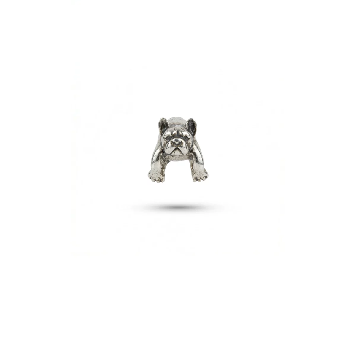 Silver Bulldog charm