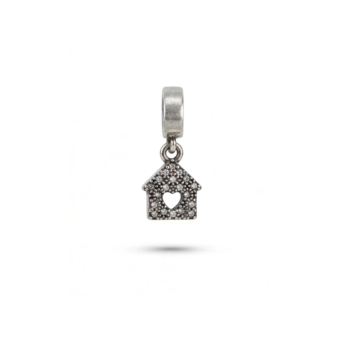 Silver strass Home charm