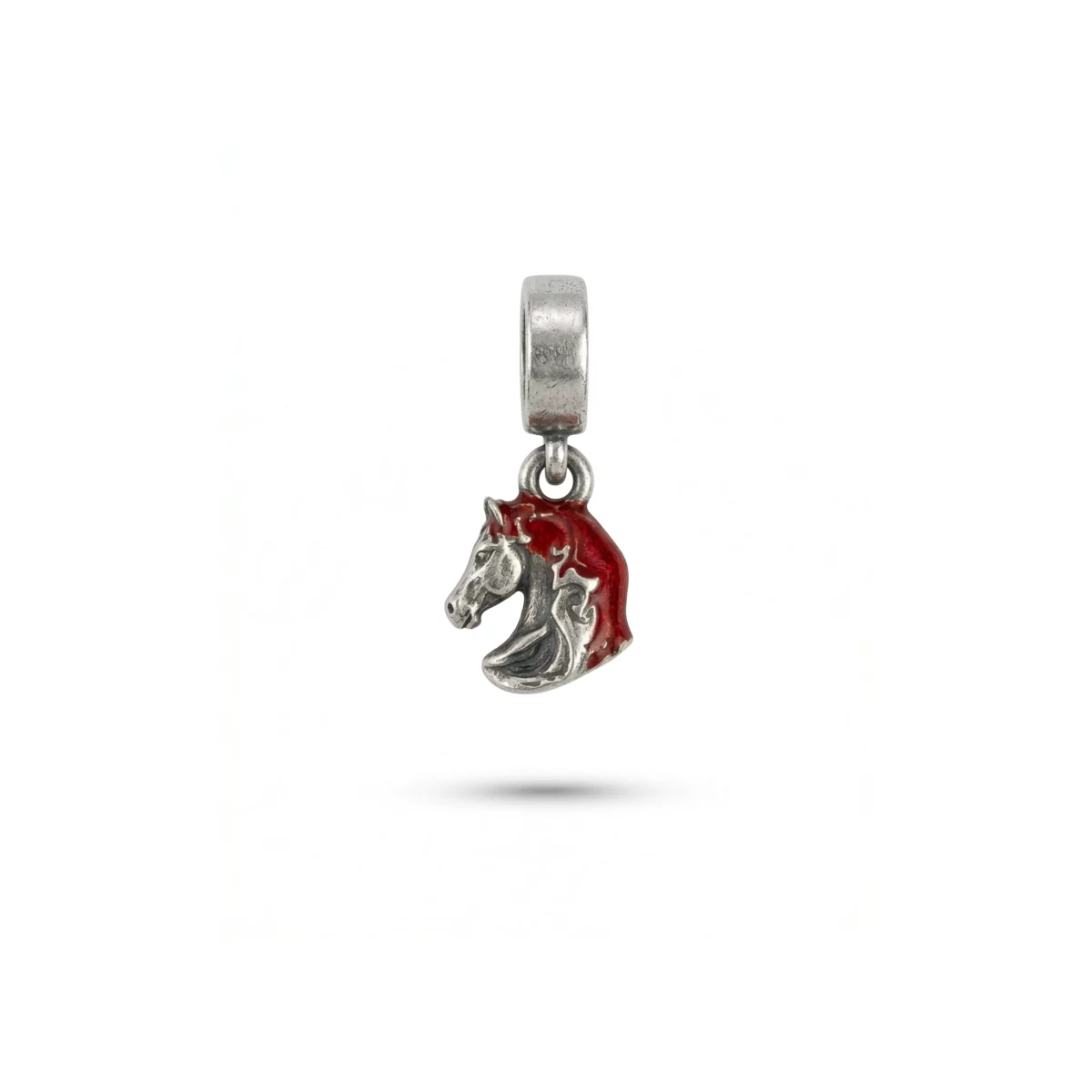 Silver Fire Horse charm