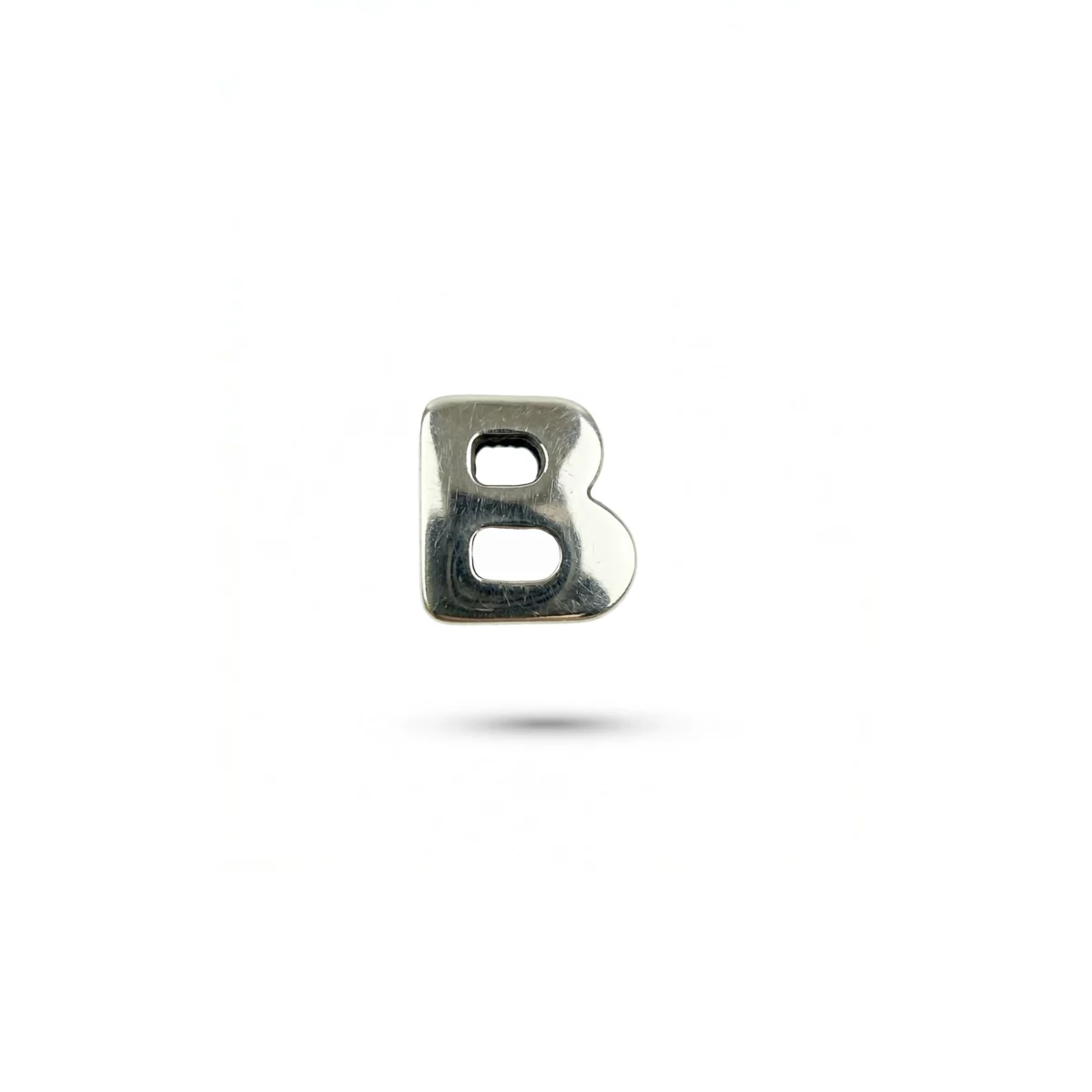Silver Letter B charm
