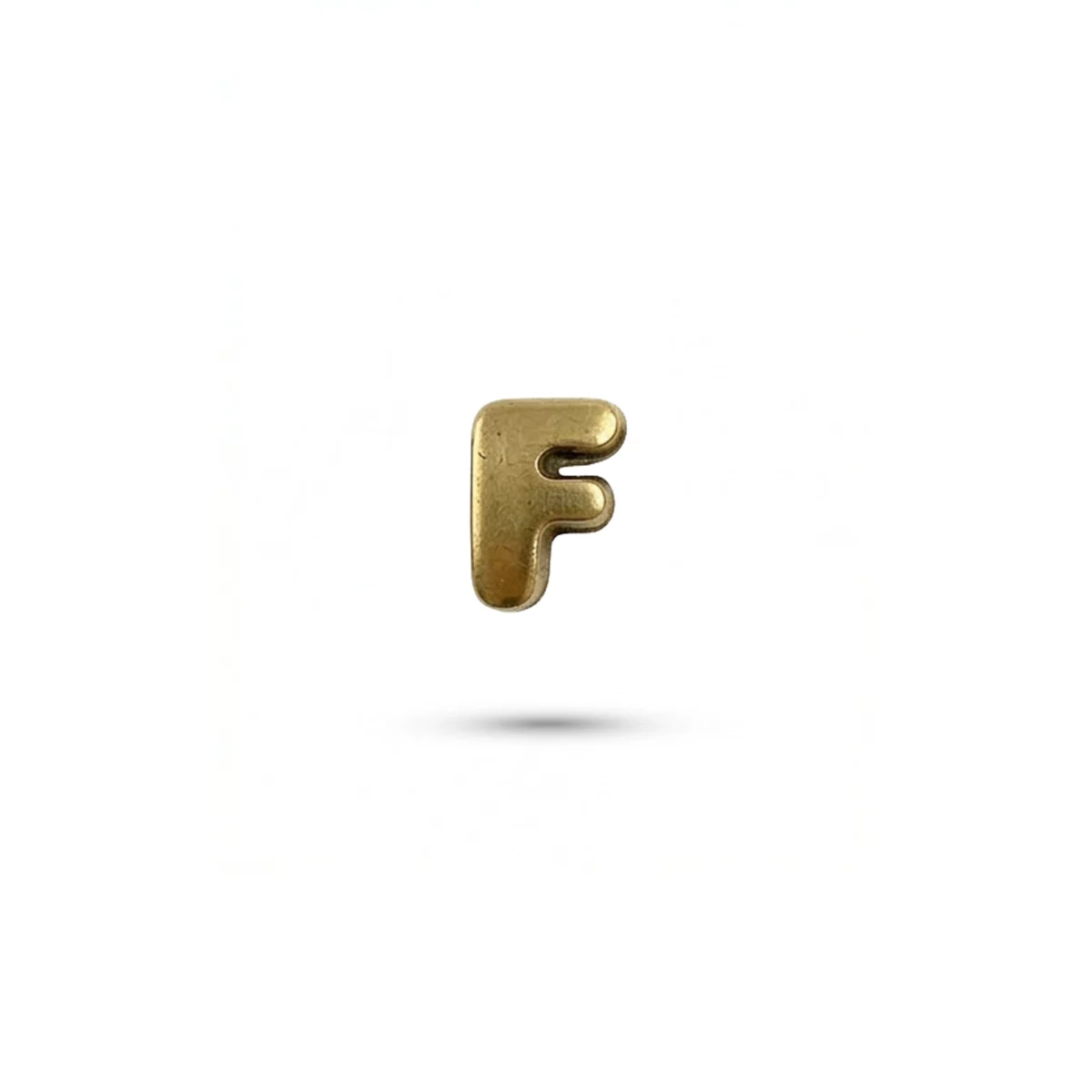 Charm lettera F gold