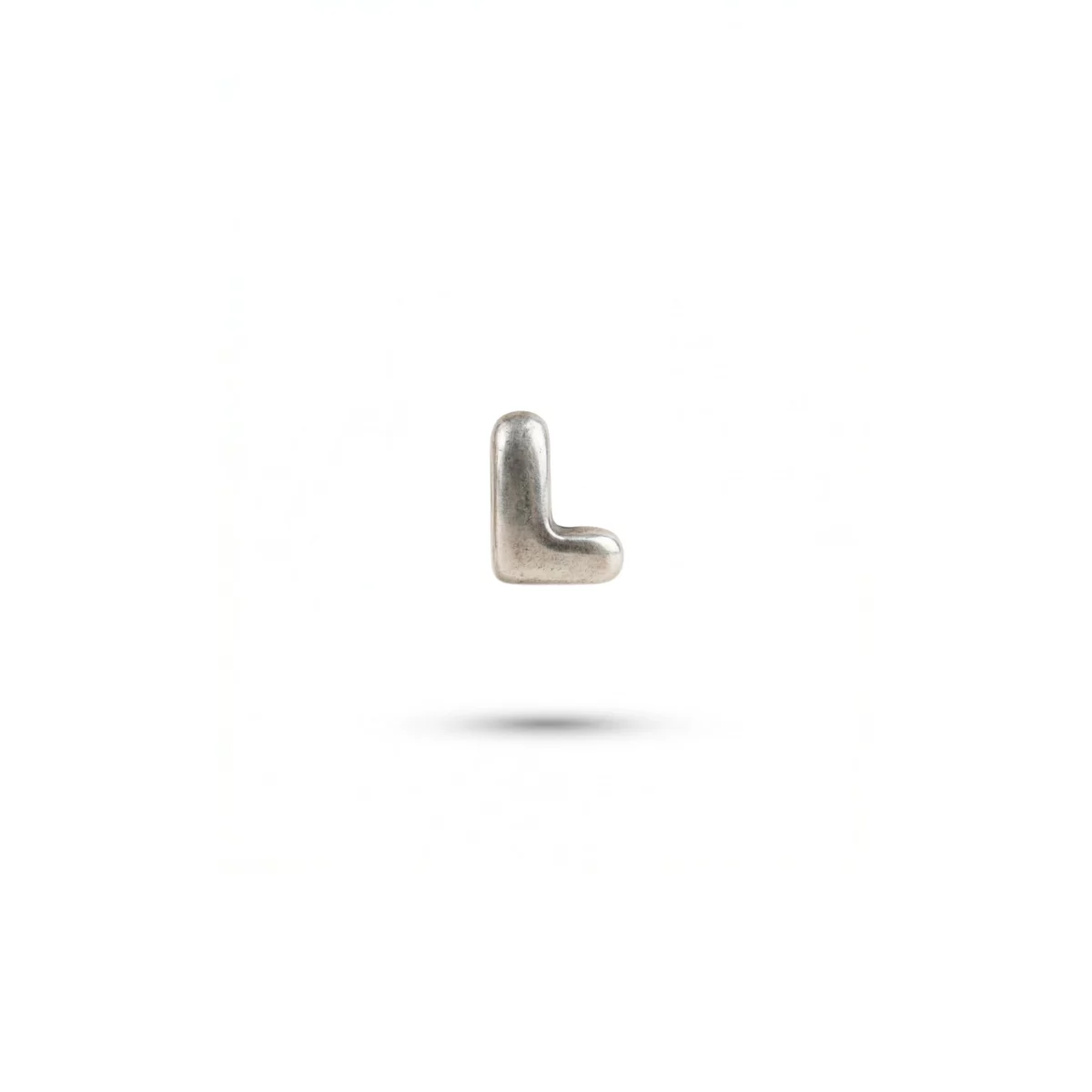 Silver Letter L charm