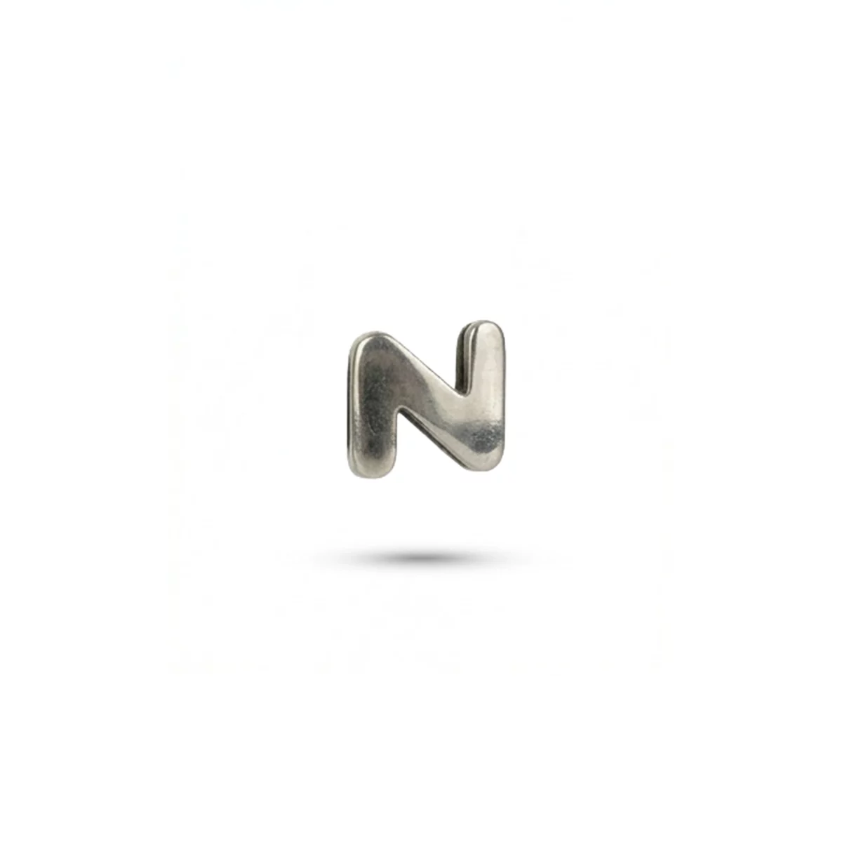 Charm lettera N silver