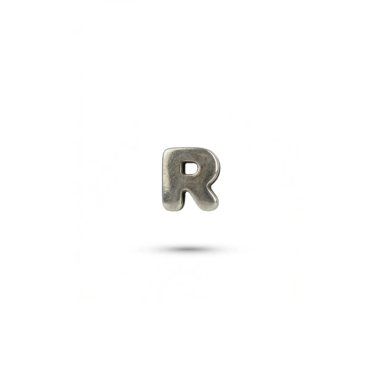 Charm lettera R silver