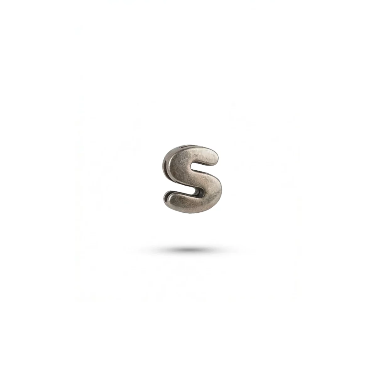 Silver Letter S charm