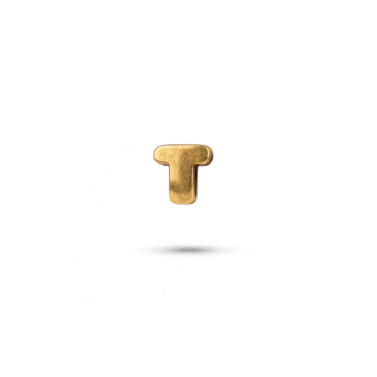 Charm lettera T gold