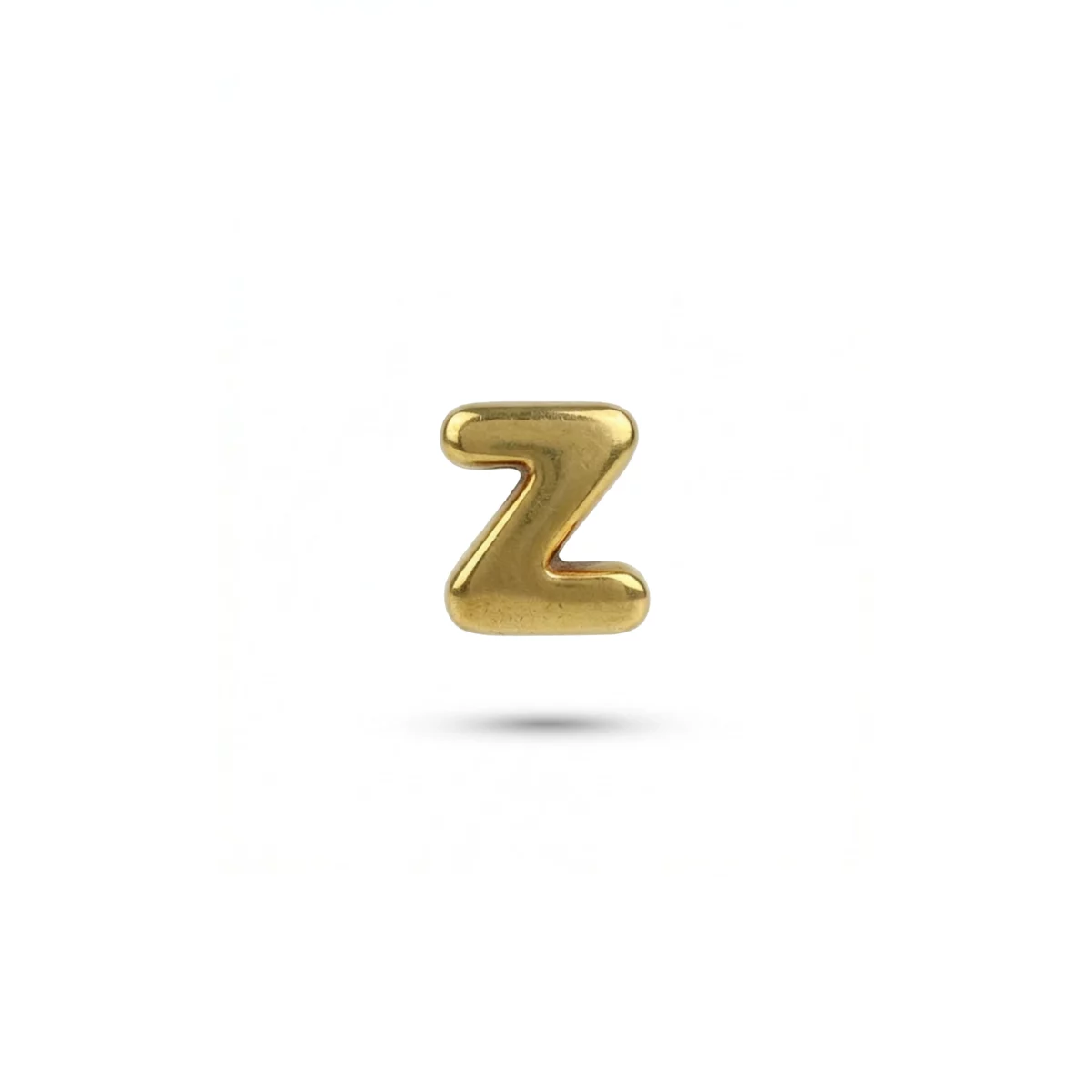 Gold Letter Z charm