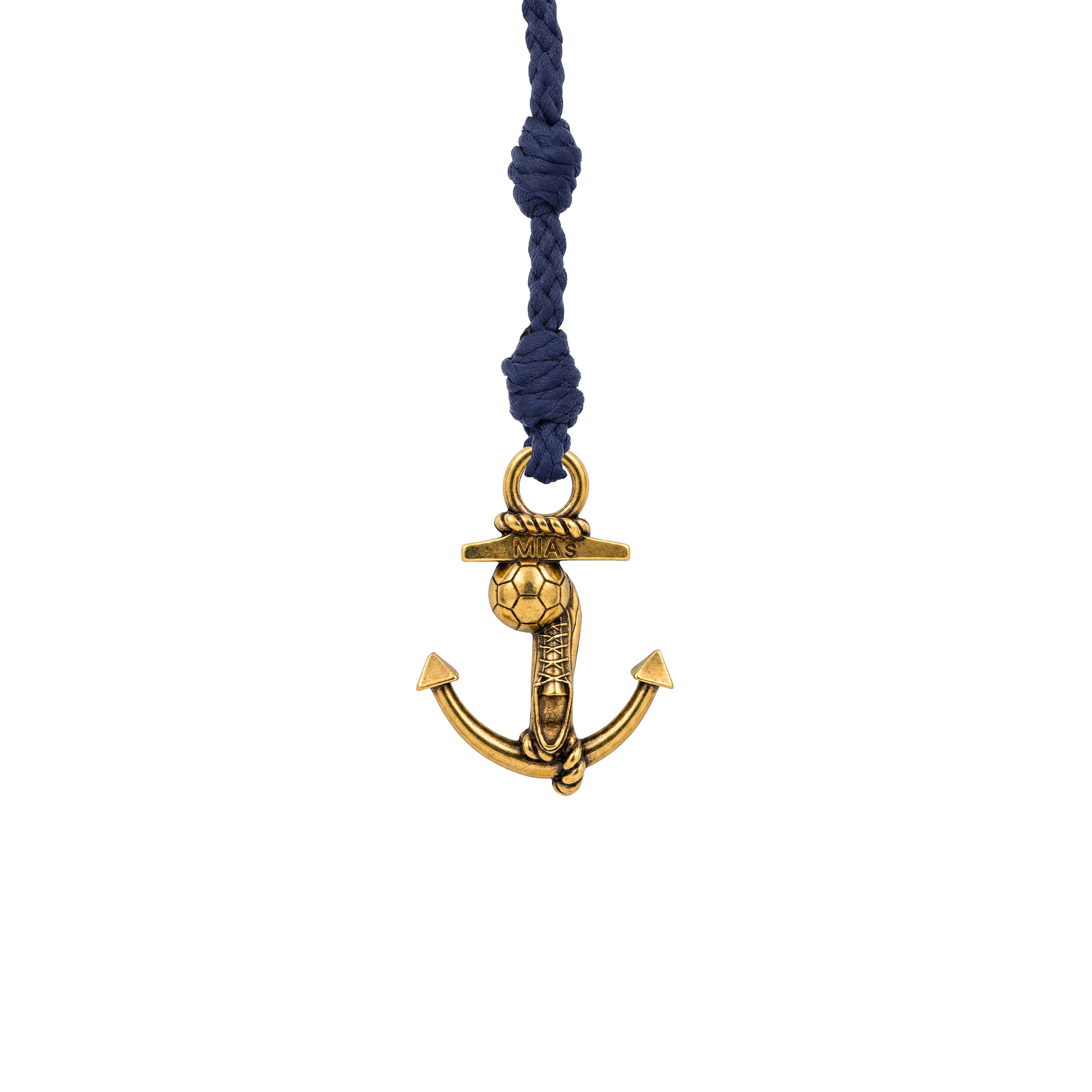 Bracciale-cordoncino-Love-Boat-ancora-football-oro-vintage
