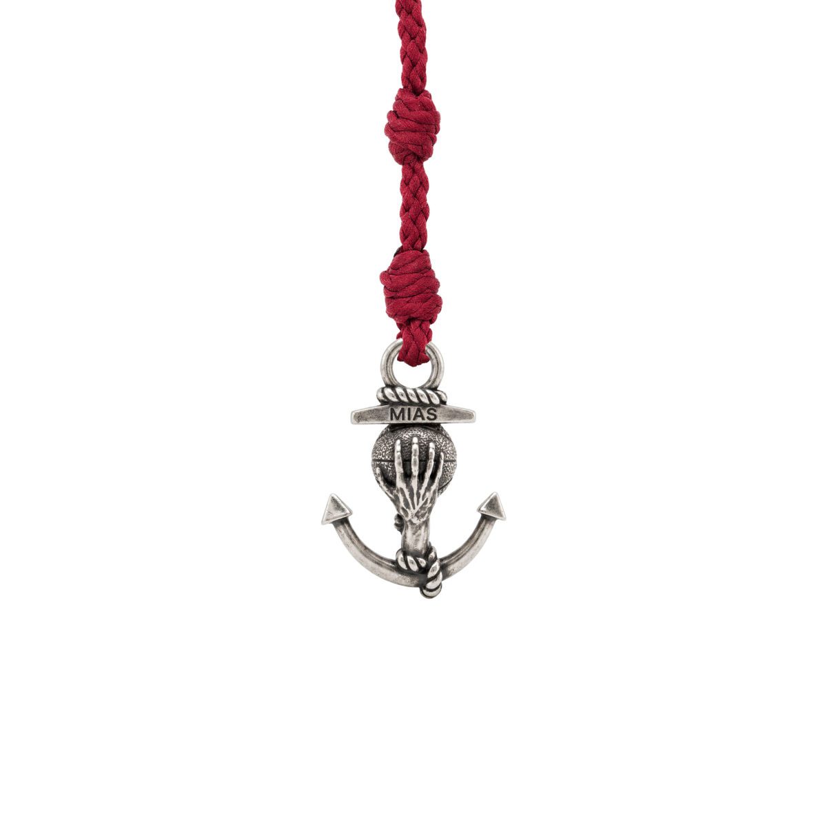 Love Boat &ndash; Anchor Bracelet and Silver Spheres with Knots (Copia)